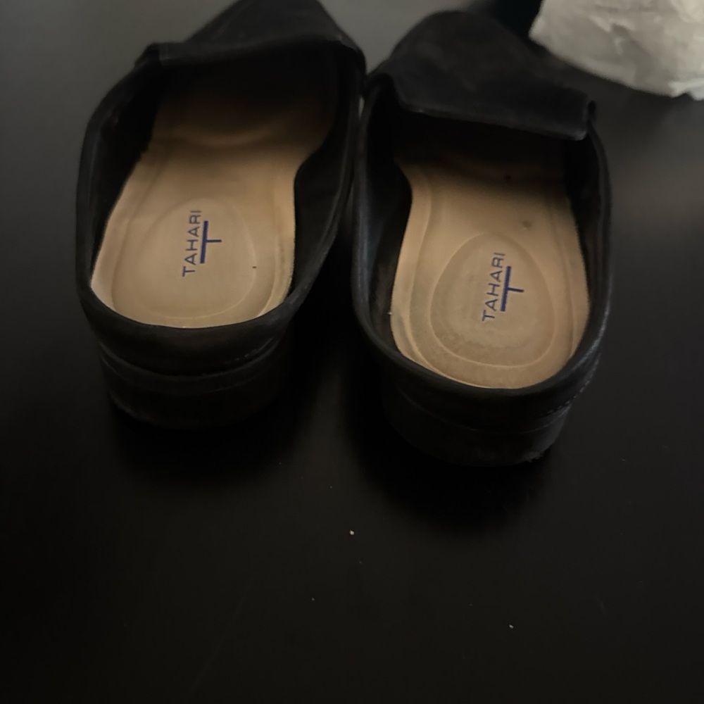 Tahari Elegant Black Slip-On Shoes